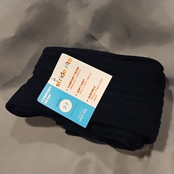 Stride Rite Navy Socks, 2-Pack, Size 3-7 - Picture 1 of 2